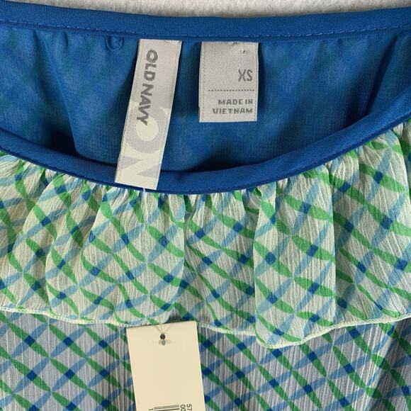 Old Navy Womens Chiffon Ruffle Cami Top Sz XS Flounce Feminine Preppy Peplum Y2K - Picture 11 of 15